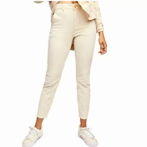 Free People We The Free Corduroy Cropped Slim Straight Leg Pants